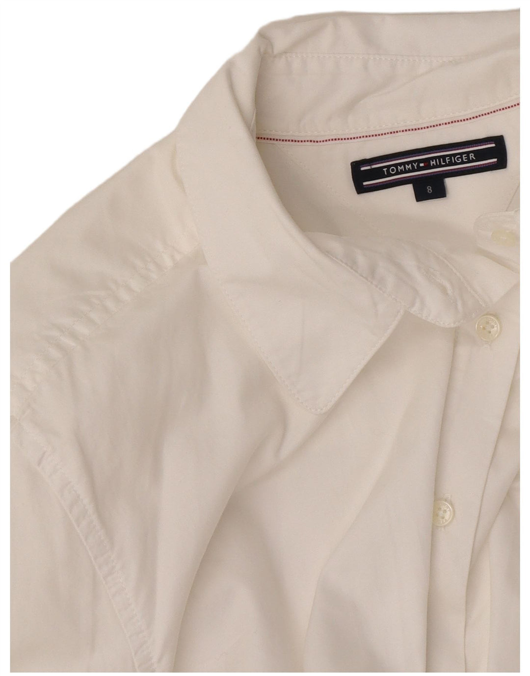 Tommy Hilfiger Womens Shirt US 8 Medium White