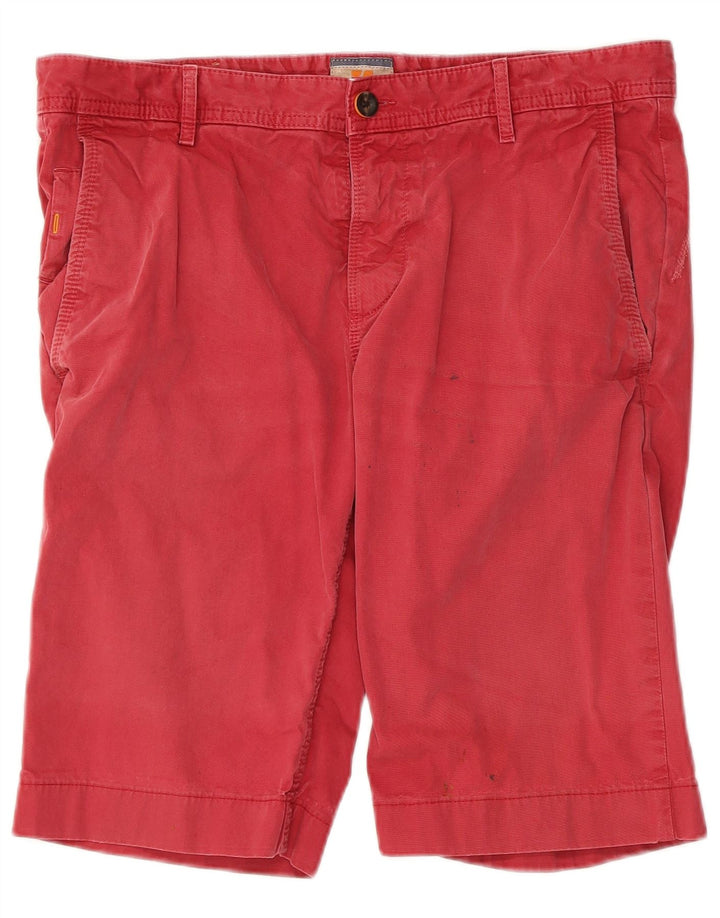 Hugo Boss Mens Chino Shorts W33 Medium Red Cotton