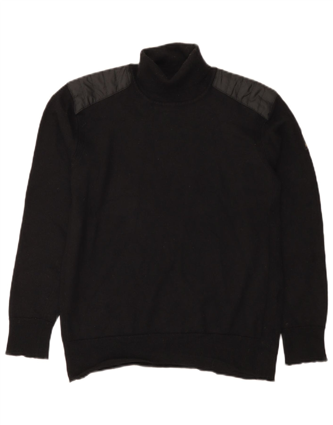 Belstaff Mens Roll Neck Jumper Sweater Small Black Wool