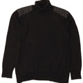 Belstaff Mens Roll Neck Jumper Sweater Small Black Wool