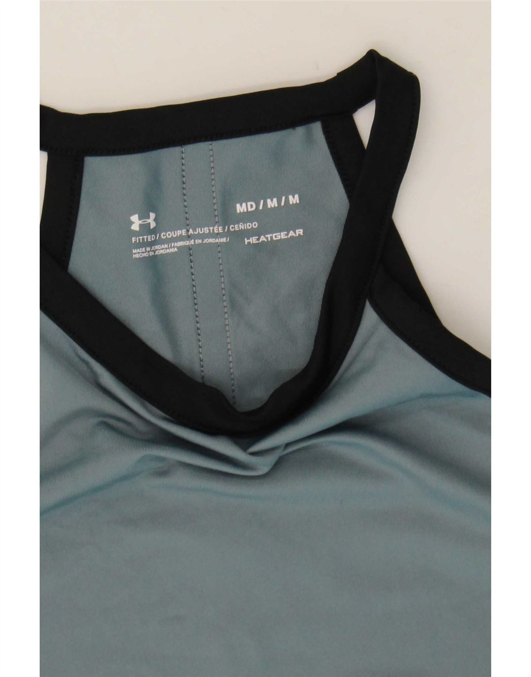 Under Armour Womens Heat Gear Graphic Vest Top UK 12 Medium Grey
