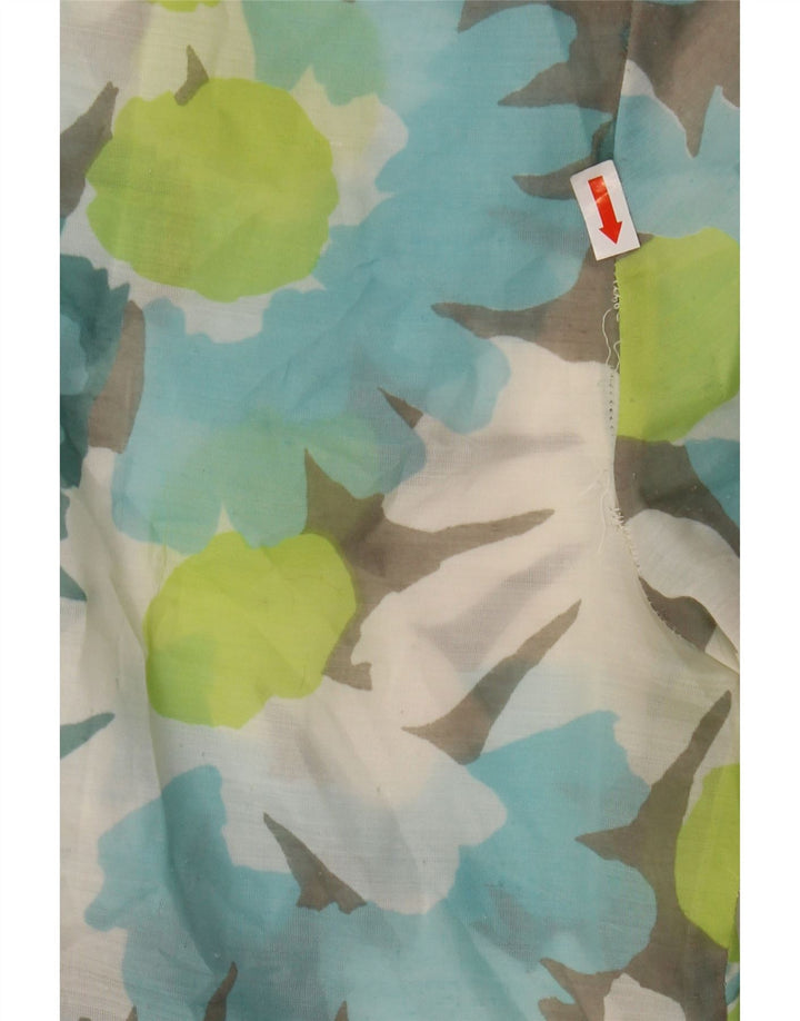 VINTAGE Womens 3/4 Sleeve Shirt Blouse UK 14 Large Multicoloured Floral