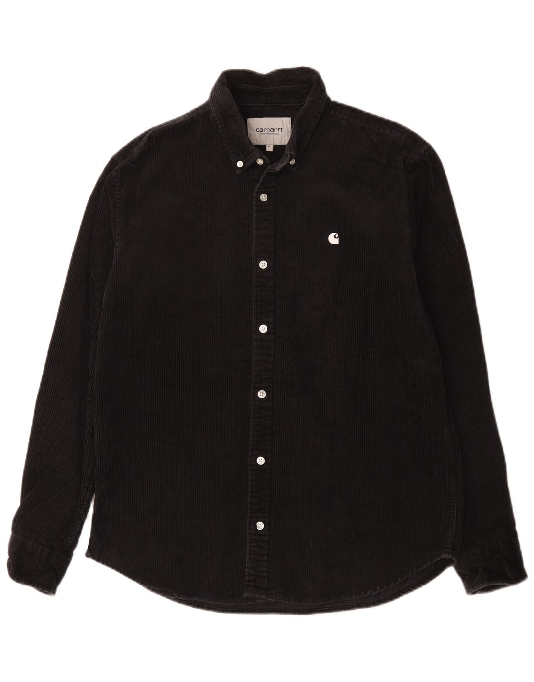 Carhartt Mens Corduroy Shirt Medium Black Cotton