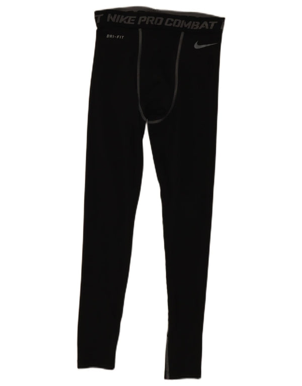 Nike Mens Dri Fit Graphic Leggings Small  Black Polyester