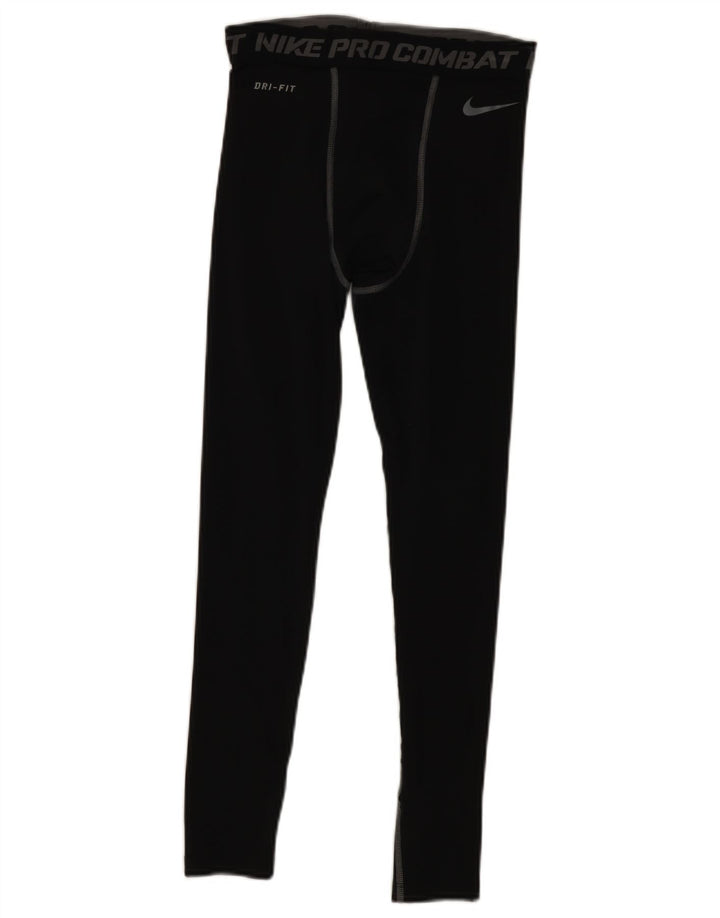 Nike Mens Dri Fit Graphic Leggings Small  Black Polyester