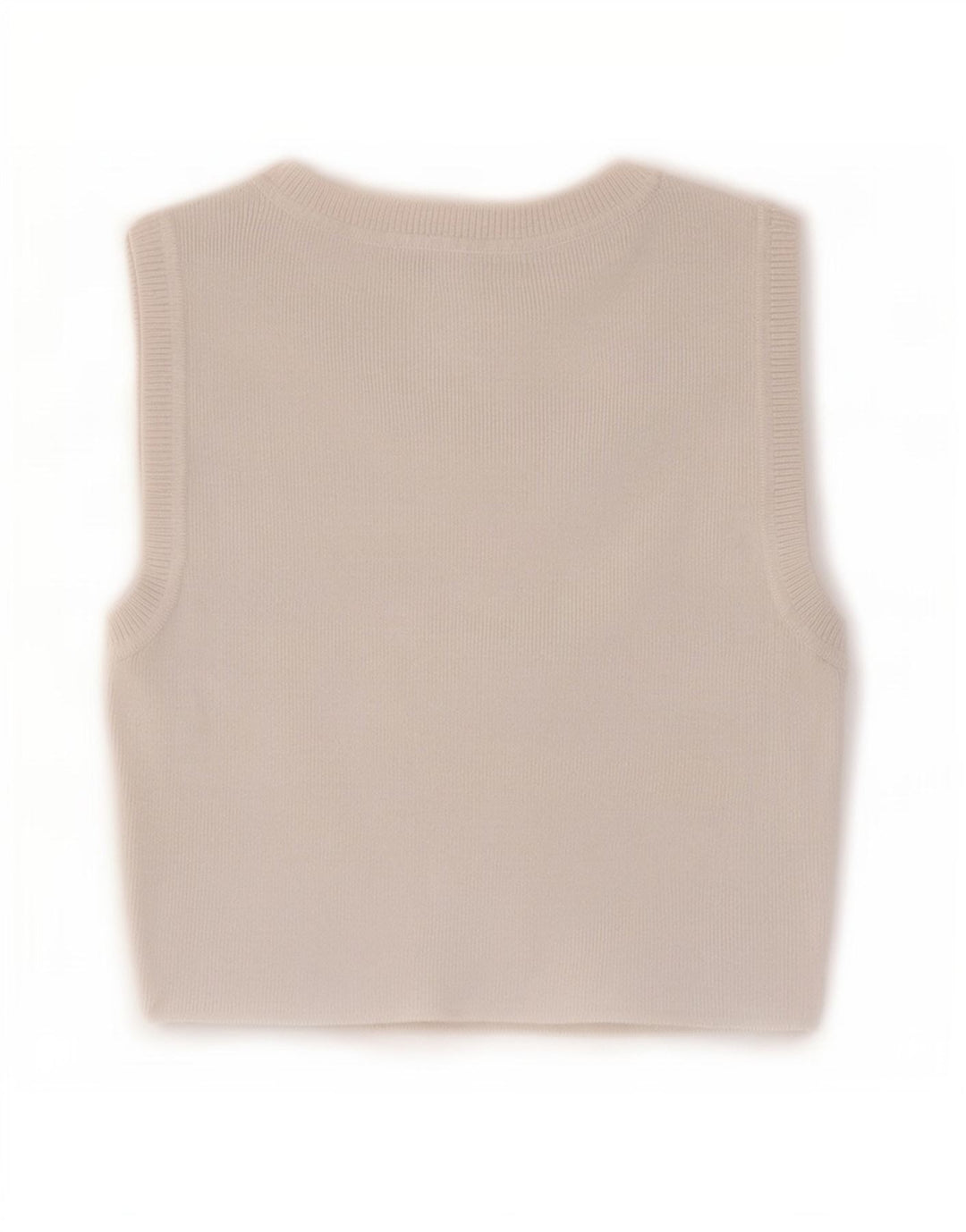 Zara Womens Crop Vest Top UK 12 Medium White Viscose