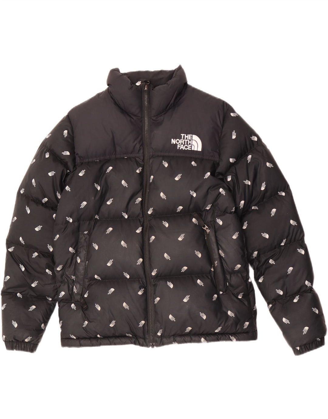 The North Face Boys Graphic Padded Jacket 14-15 Years XL Black Polyester