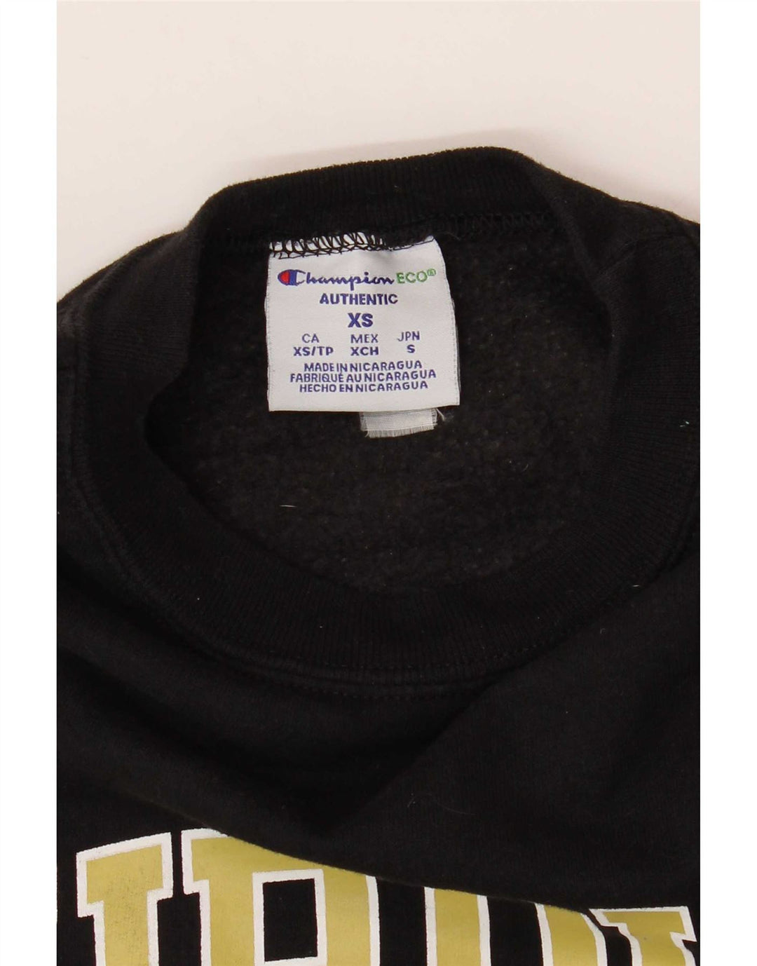 Champion Mens Purdue Graphic Sweatshirt Jumper XS Black