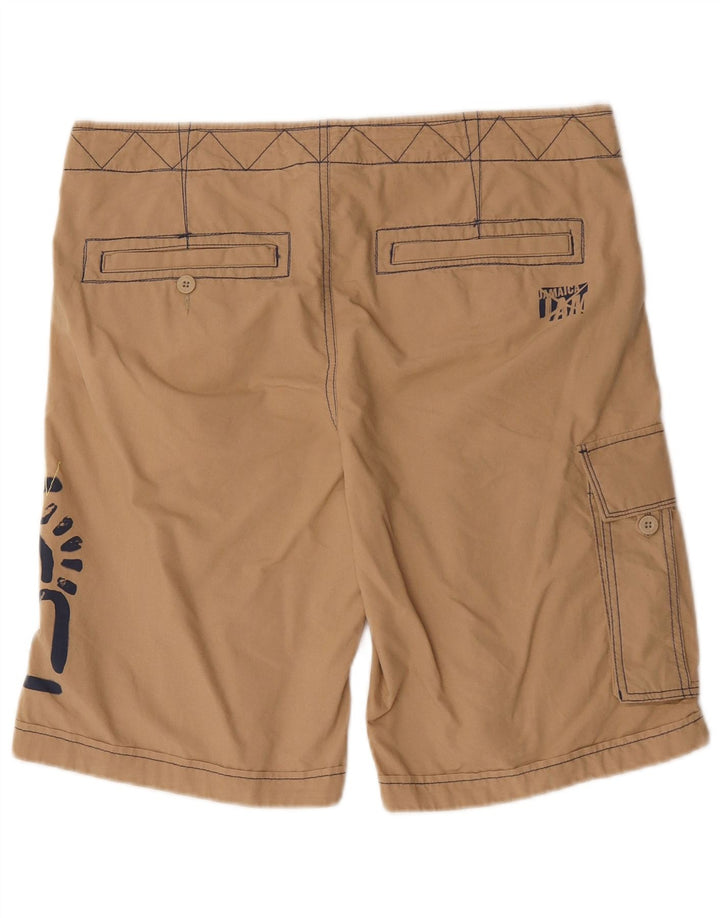 Puma Mens Graphic Cargo Shorts Medium W32  Brown Cotton