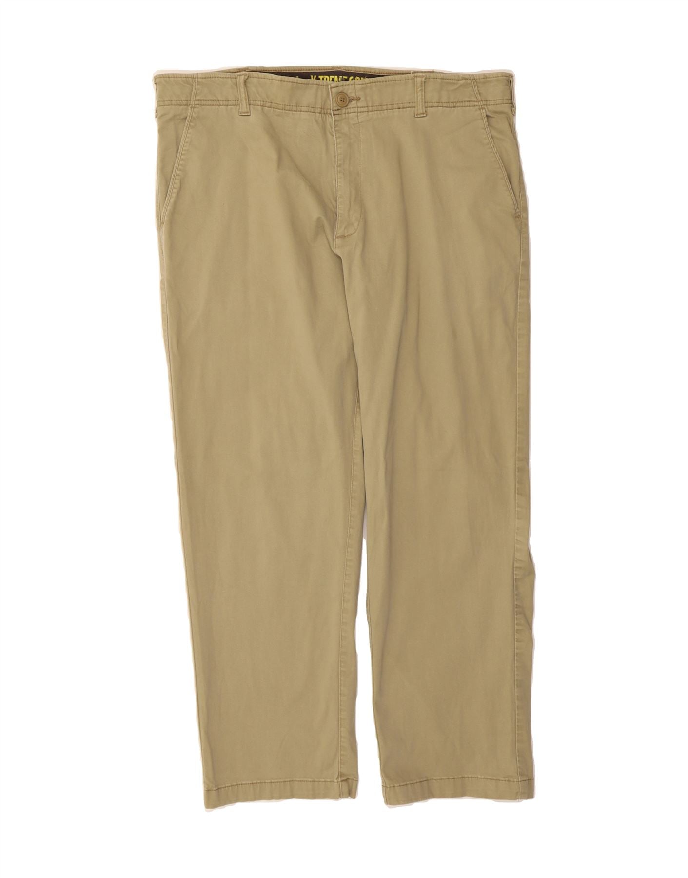 LEE Mens Extreme Comfort Slim Chino Trousers W38 L29 Beige Cotton
