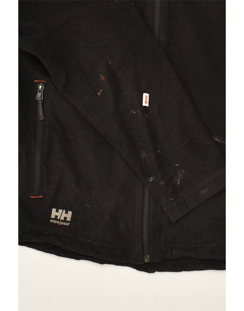 HELLY HANSEN Womens Fleece Jacket UK 14 Large Black Polyester | Vintage Helly Hansen | Thrift | Second-Hand Helly Hansen | Used Clothing | Messina Hembry 