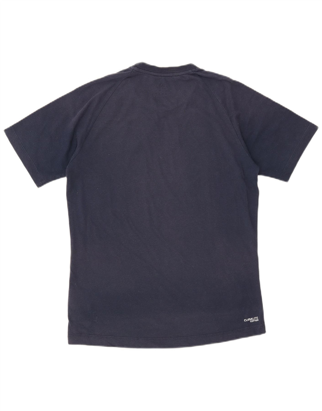 ADIDAS Mens T-Shirt Top Small Navy Blue Cotton