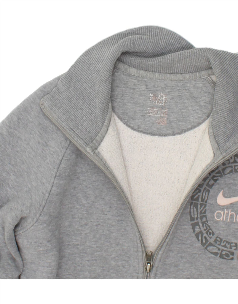 NIKE Boys Graphic Tracksuit Top Jacket 12-13 Years Grey Cotton Vintage Nike and Second-Hand Nike from Messina Hembry 