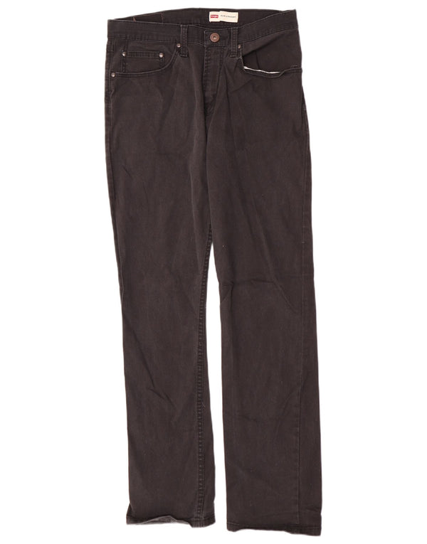 Wrangler Mens Slim Fit Straight Jeans W30 L32 Black Cotton