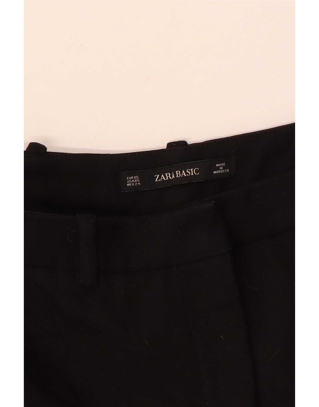 Zara Womens Chino Shorts XS W24 Black