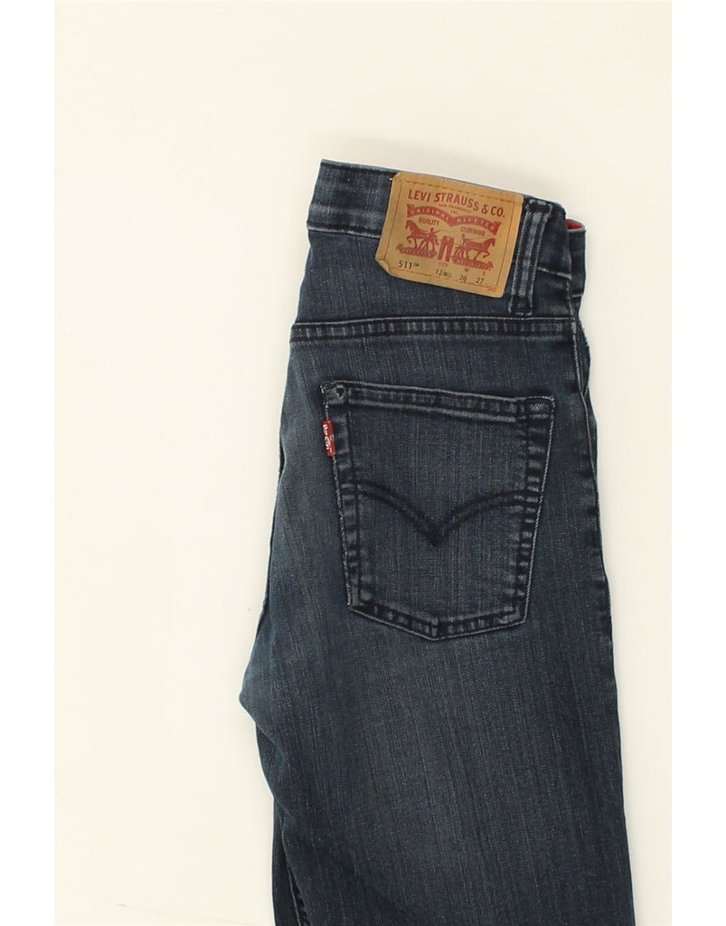 LEVI'S Boys 511 Straight Jeans 11-12 Years W26 L27  Navy Blue Cotton | Vintage Levi's | Thrift | Second-Hand Levi's | Used Clothing | Messina Hembry 