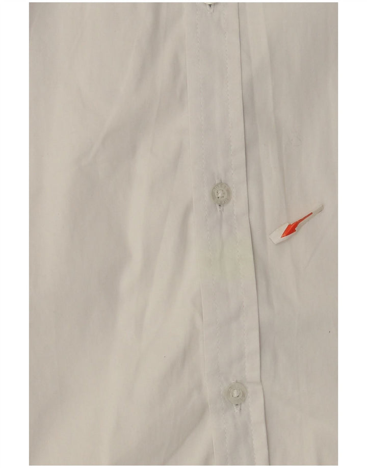 Guess Womens Shirt UK 16 Large White Cotton