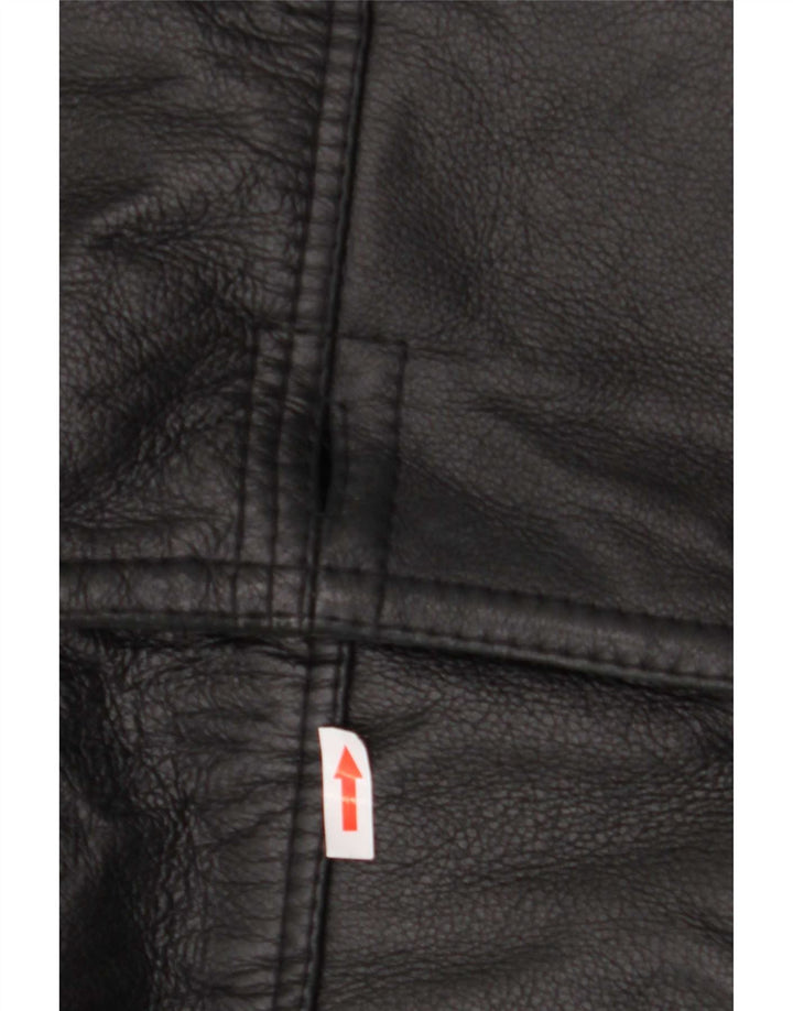 Vintage Mens Shearling Jacket IT 50 Large Black