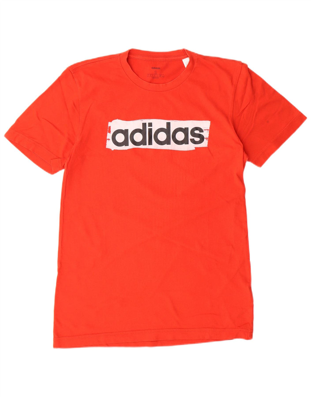ADIDAS Mens Graphic T-Shirt Top Small Red Cotton