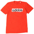 ADIDAS Mens Graphic T-Shirt Top Small Red Cotton