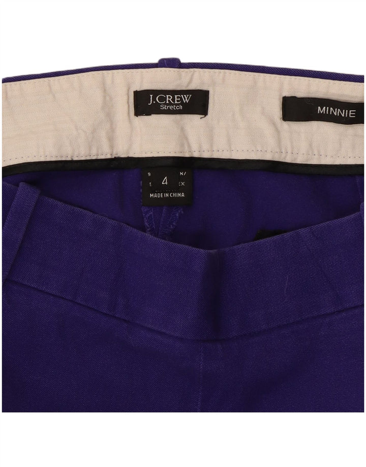 J. CREW Womens Minnie Slim Casual Trousers US 4 Small W27 L24 Purple