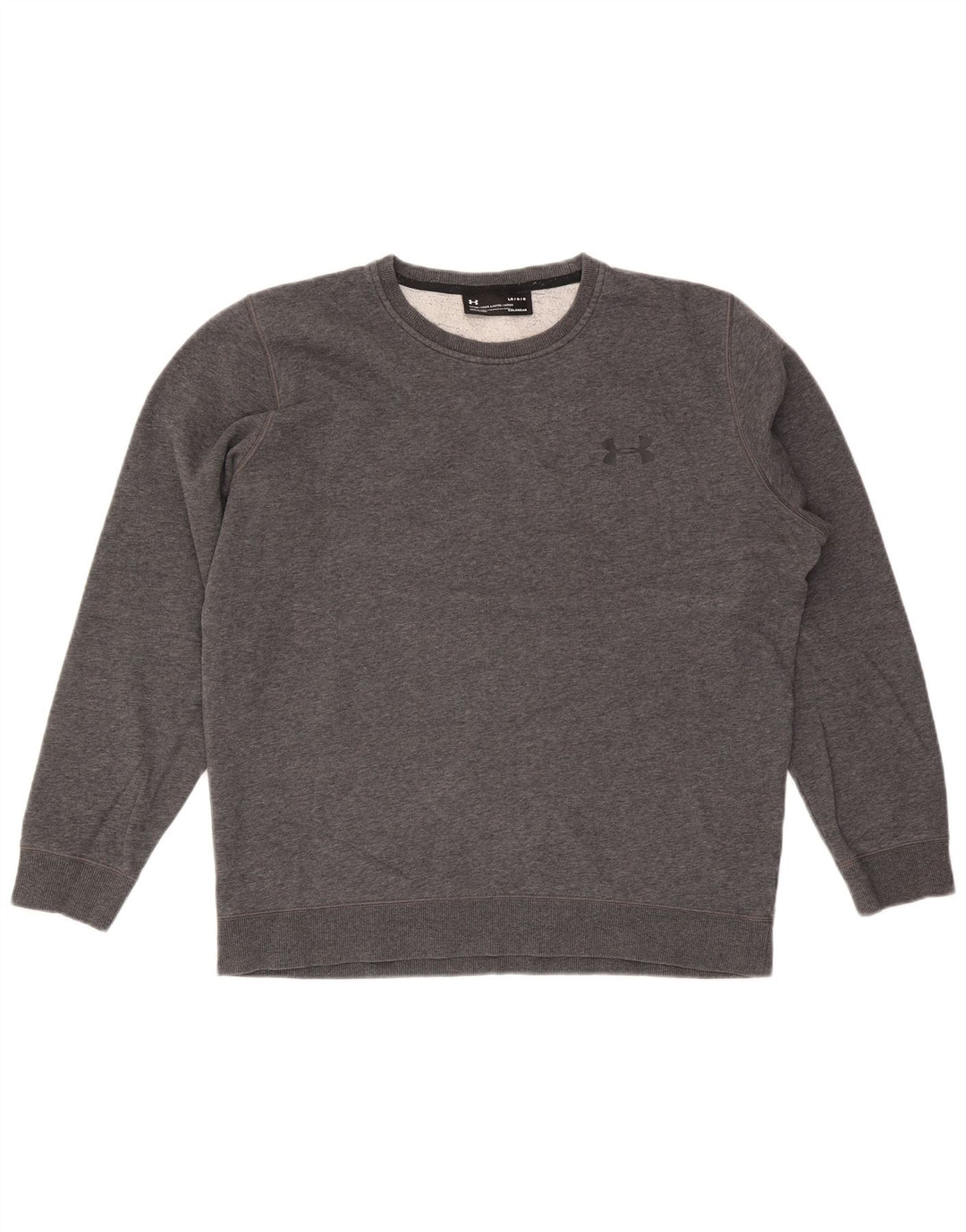 Under Armour Mens Cold Gear Sweatshirt Jumper Large Grey Flecked