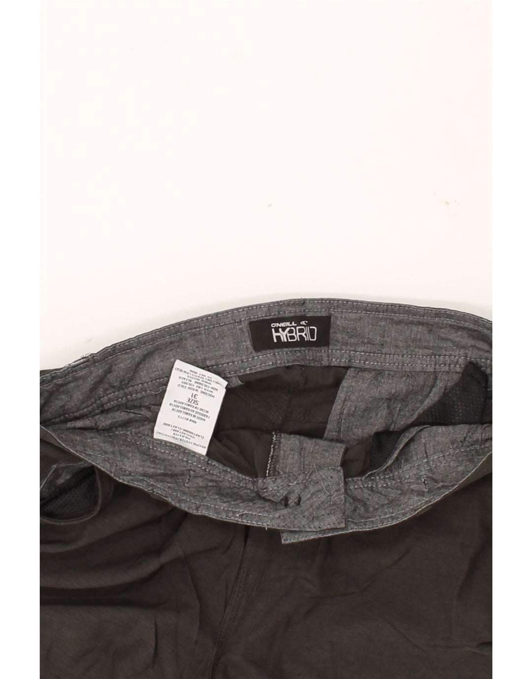 O'NEILL Mens Chino Shorts W31 Medium Grey Polyester Vintage O'Neill and Second-Hand O'Neill from Messina Hembry 