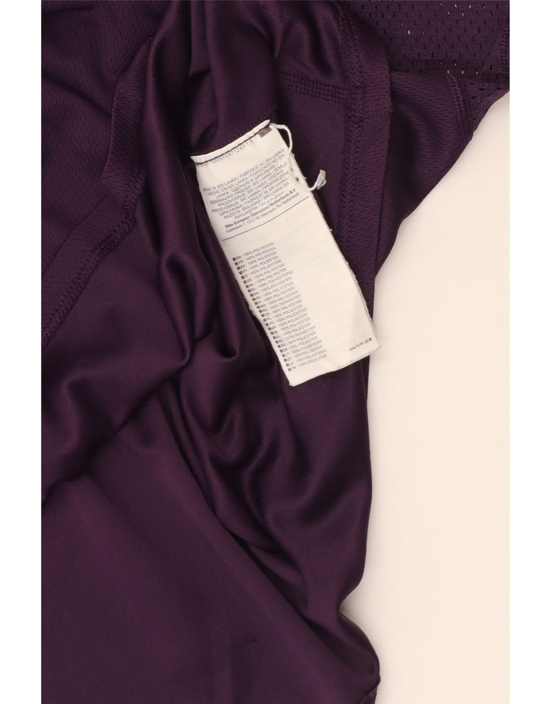 Nike Womens Vest Top UK 14 Large Purple Polyester