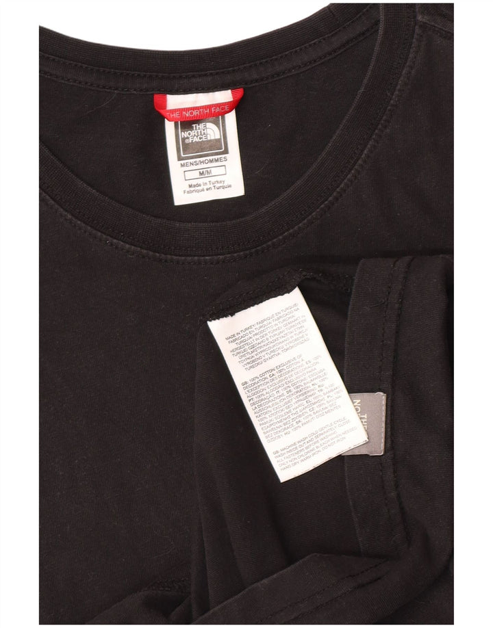 The North Face Mens Graphic T-Shirt Top Medium Black Cotton
