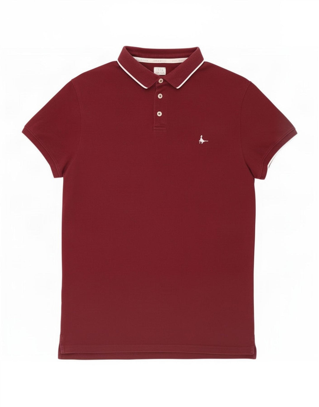 Jack Wills Mens Polo Shirt Medium Burgundy Cotton