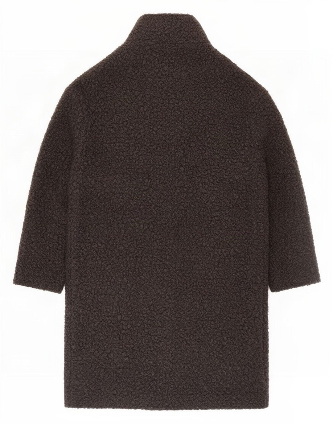 Marks & Spencer Womens Overcoat UK 12 Medium Grey Polyester