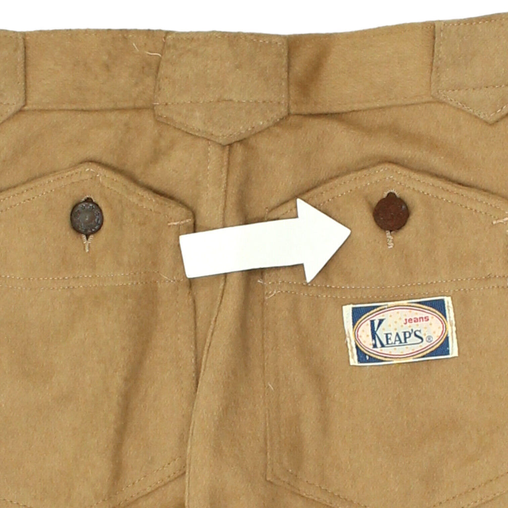 Keap's Jeans Womens Beige Wool Trousers | Vintage Luxury High End VTG | Vintage Messina Hembry | Thrift | Second-Hand Messina Hembry | Used Clothing | Messina Hembry 