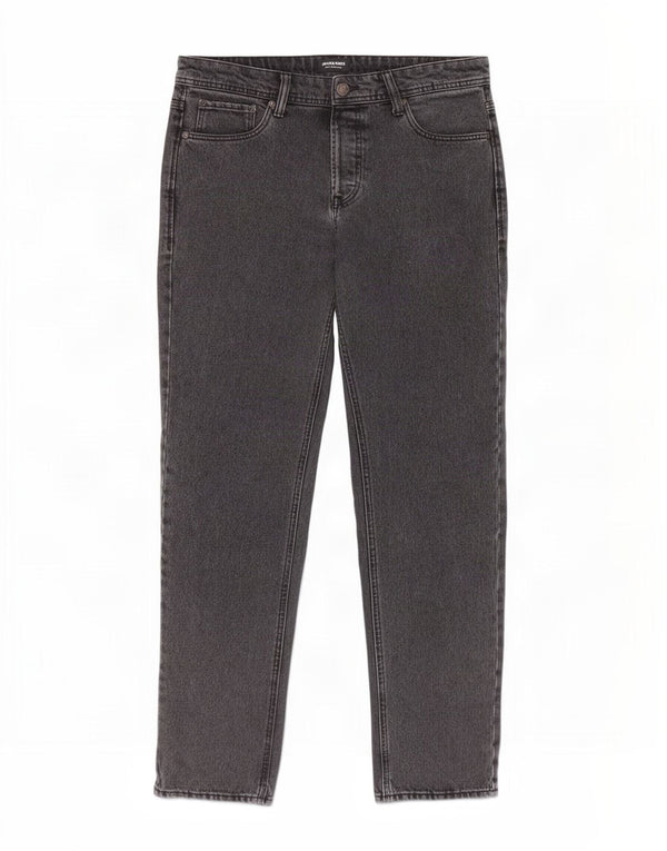 Jack & Jones Mens Straight Jeans W32 L32 Grey Cotton