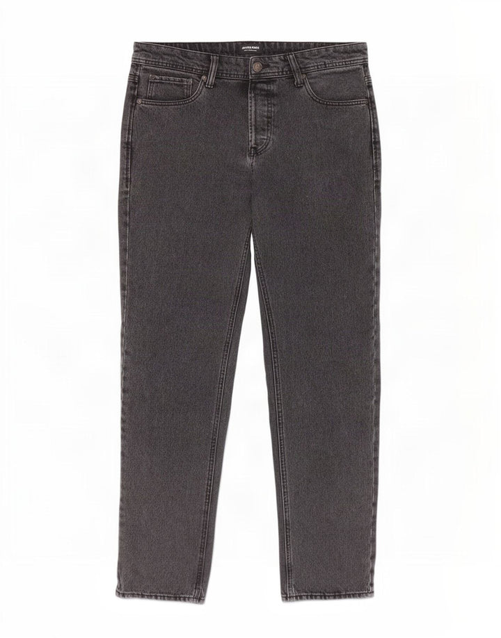 Jack & Jones Mens Straight Jeans W32 L32 Grey Cotton