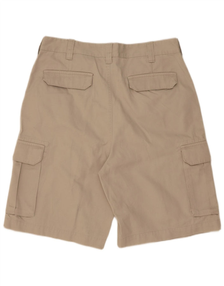Tommy Hilfiger Mens Cargo Shorts W34 Large Beige Cotton