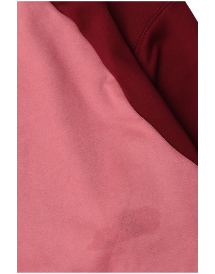 Nike Mens Sweatshirt Jumper Medium Pink Colourblock Cotton