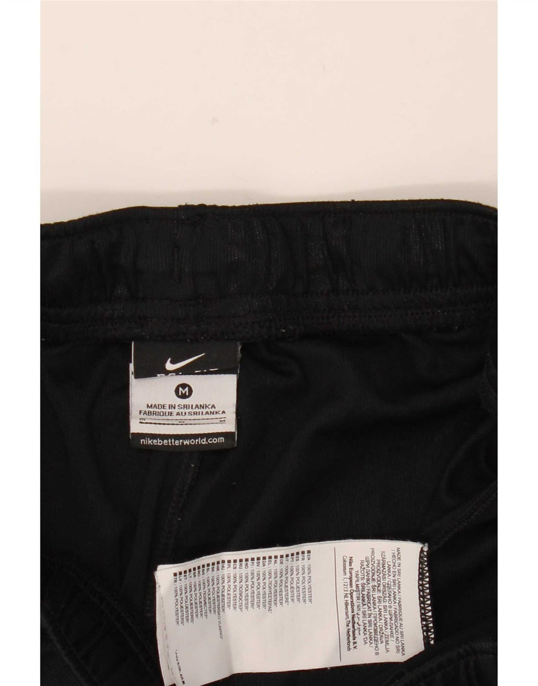 Nike Mens Dri Fit Sport Shorts Medium Black Striped Polyester