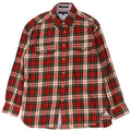 Tommy Hilfiger Mens Flannel Shirt Large Red Check Cotton