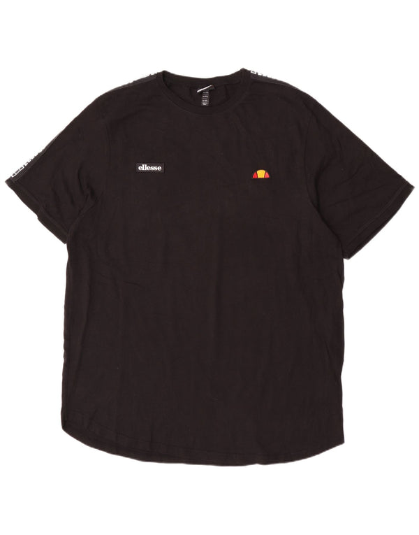 Ellesse Mens Graphic T-Shirt Top 4XL Black Cotton