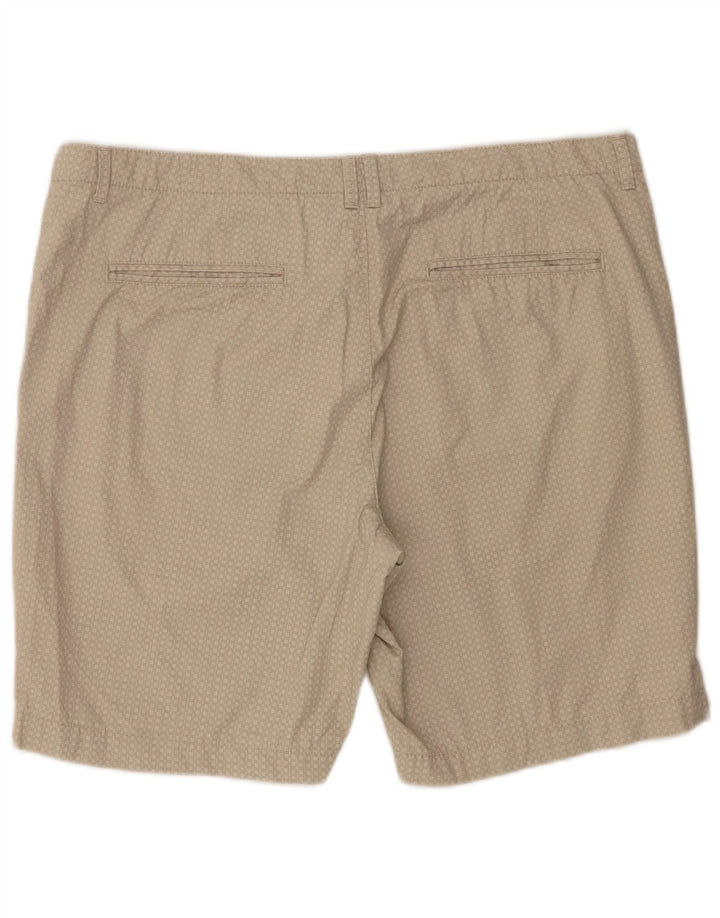 Calvin Klein Mens Chino Shorts W36 Large Beige Check Cotton