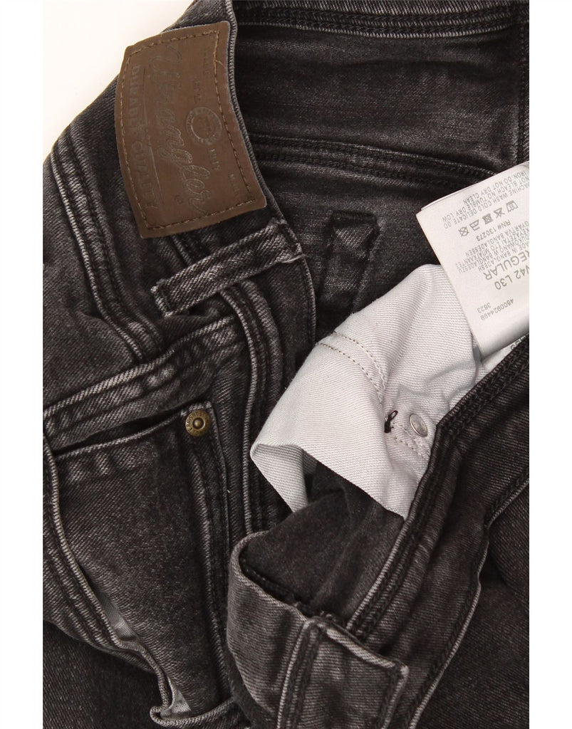 WRANGLER Mens Straight Jeans W42 L30 Black Cotton Vintage Wrangler and Second-Hand Wrangler from Messina Hembry 