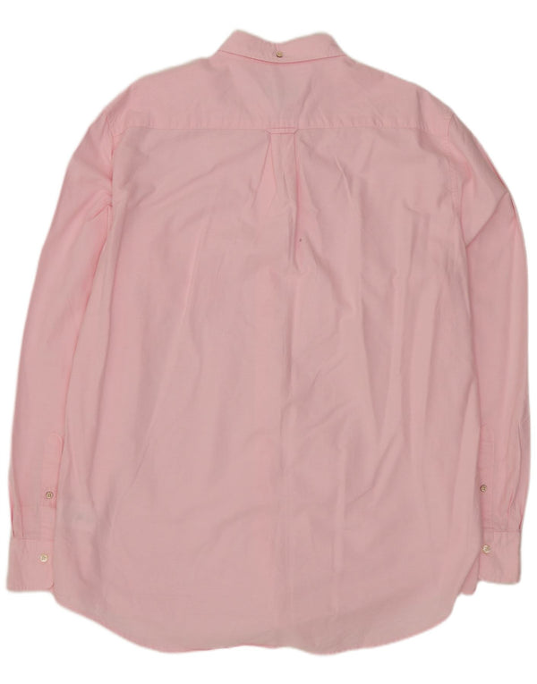Gant Mens Regular Fit Shirt Size 43/44 17 1/2 XL Pink Cotton