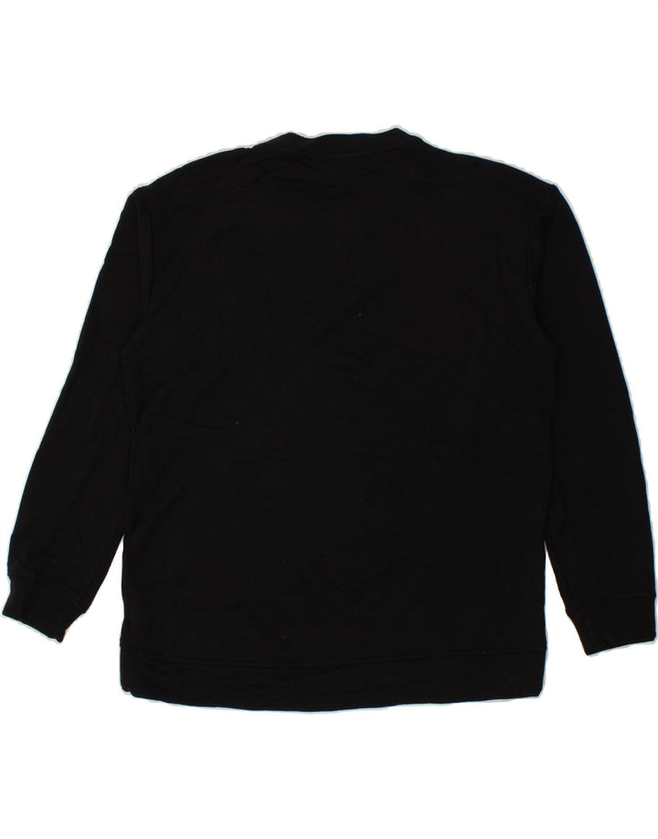 ORVIS Womens Sweatshirt Jumper UK 10 Small Black Modal Vintage Orvis and Second-Hand Orvis from Messina Hembry 