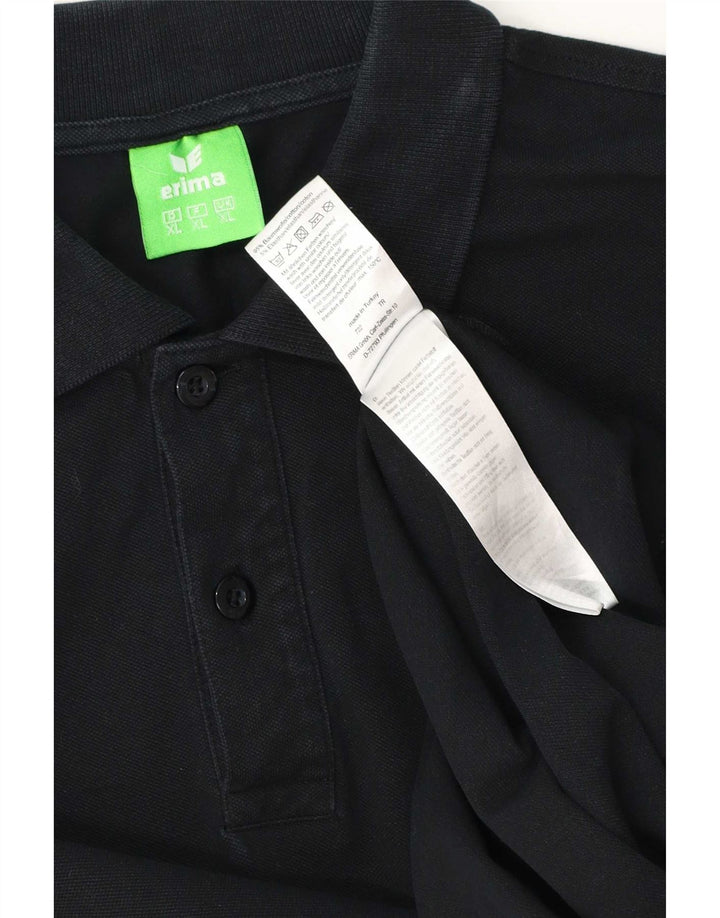 Erima Mens Polo Shirt XL Black Cotton