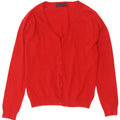Zara Womens Cardigan Sweater UK 14 Large Red