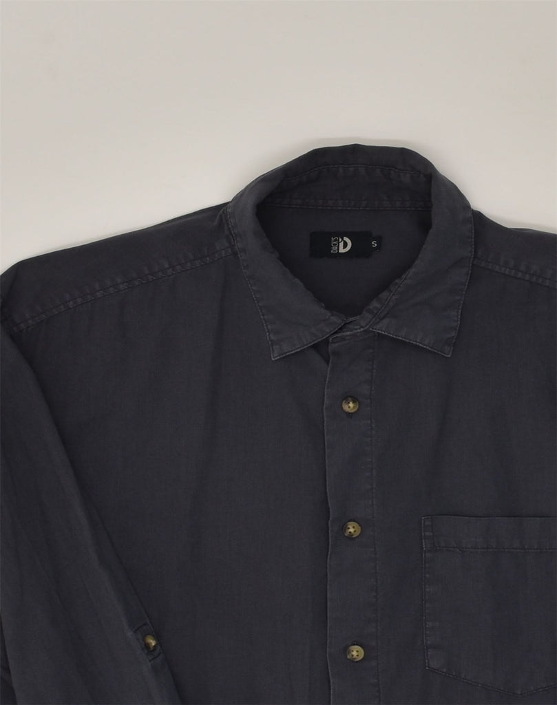 DACK'S Mens Shirt Small Navy Blue Cotton | Vintage Dack's | Thrift | Second-Hand Dack's | Used Clothing | Messina Hembry 