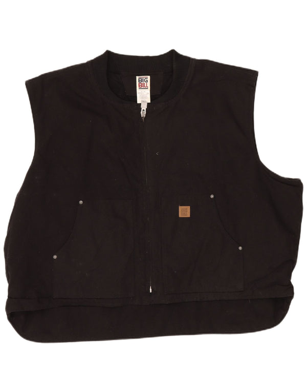 Vintage Mens Gilet UK 50 5XL Black Cotton