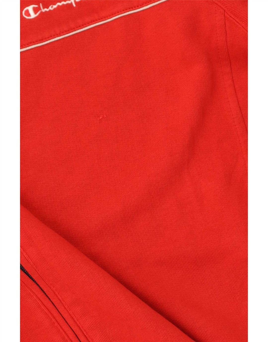 Champion Mens Tracksuit Top Jacket Large Red Colourblock Cotton