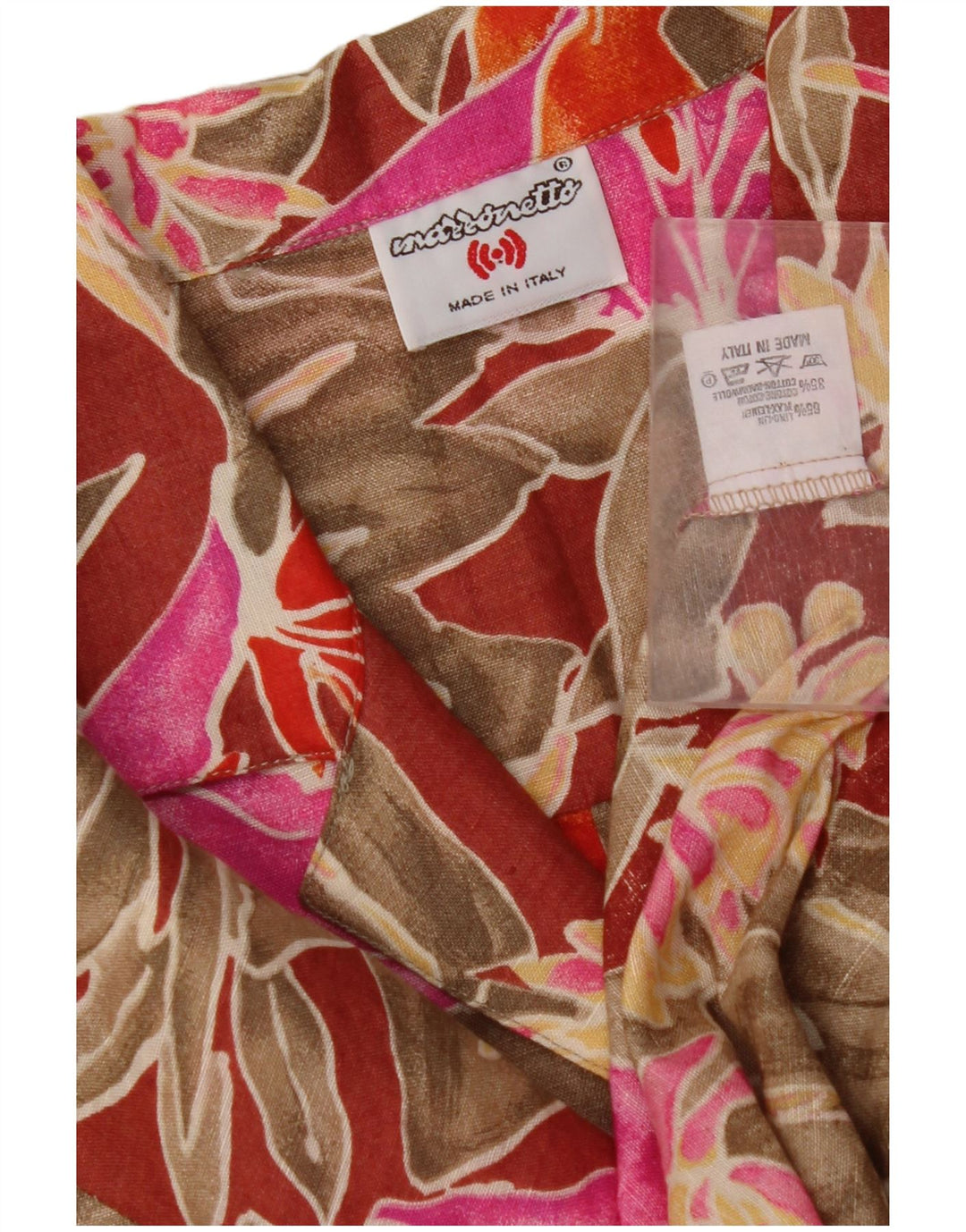 MAZZONETTO Womens Short Sleeve Shirt IT 46 Large Multicoloured Floral