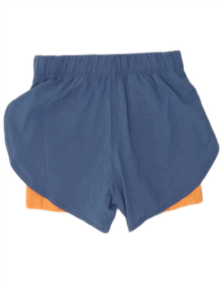 Nike Womens Dri Fit Sport Shorts UK 8 Small  Blue